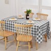 XWZO Checkered Tablecloth Square - Waterproof, Oil-Proof and Spill-Proof Wipeable