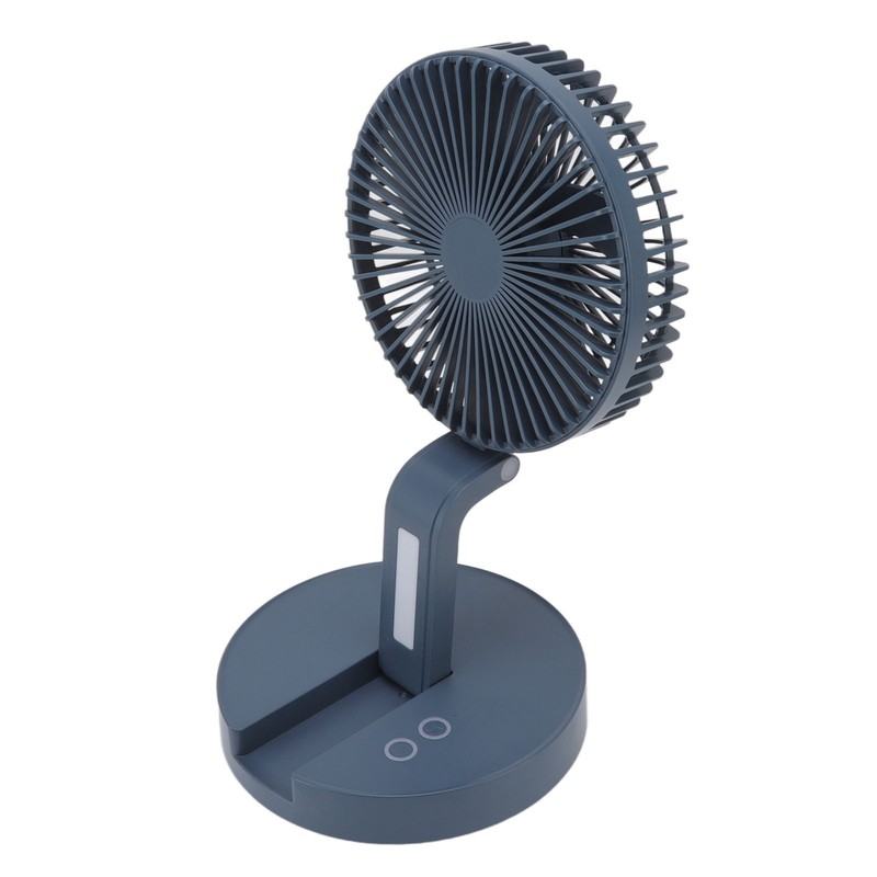 Desktop Folding Fan 3 Speeds USB Rechargeable Punch Free Electric