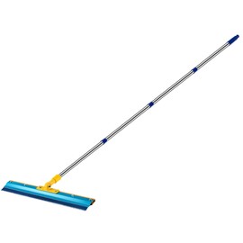 Notched Squeegee for Epoxy, Epoxy Floor Squeegee with 78.7" Long Stainless Steel Pole, Cement Painting Coating Tool for Epoxy, Cement Self Leveling