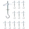QWORK Ceiling Hooks, 12 Packs 3-9/16" Spring Toggle Wing Bolts