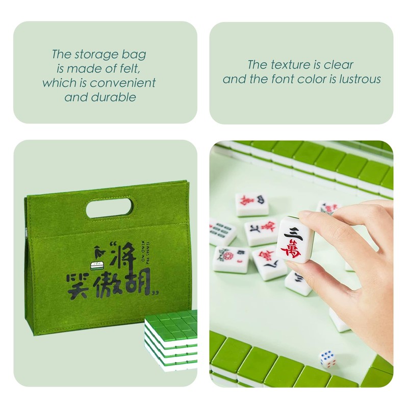 SEAMEW Professional Traditional Chinese Mahjong Set 中式麻將 - 30mm 146