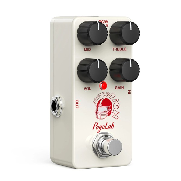 POGOLAB Distortion Guitar Pedal High-Gain Distortion Two EQ Analog DC