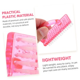 Ipetboom Pack Manicure Brush Fingernail Non-abrasive Nail Dust Remover for Home Travel