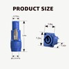 Yubunt 4 Sets 3-Pin Powercon Connector Compatible with Neutrik NAC3FCA