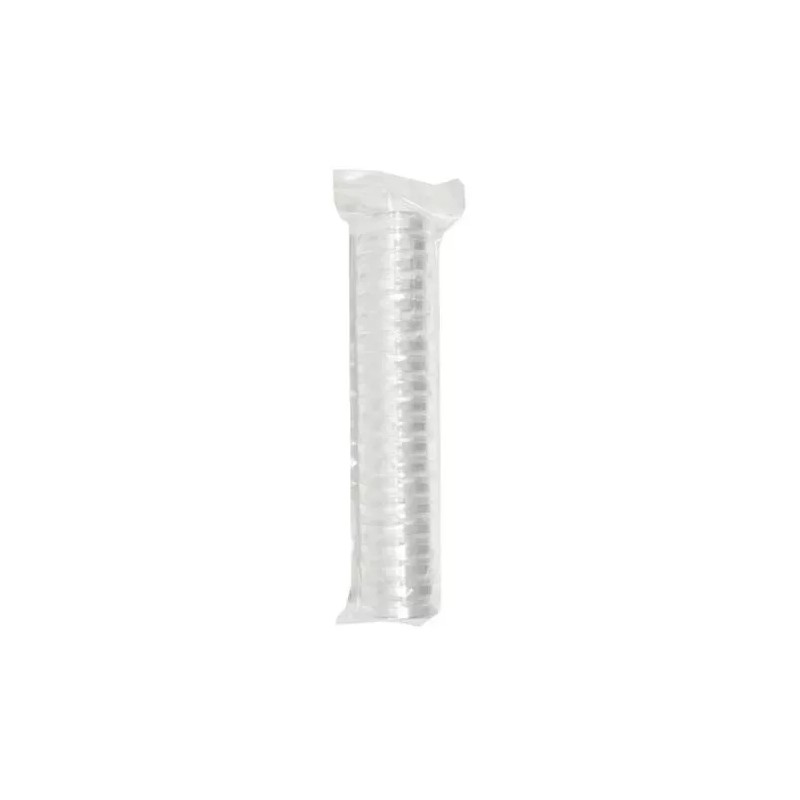 KLINICUS Caja Petri Desechable Apilable 60x15mm 5 Paquetes Pk/20 C/u