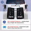 PAANLOK Set of 2 Direct Fit OE Replacement Tail Lights
