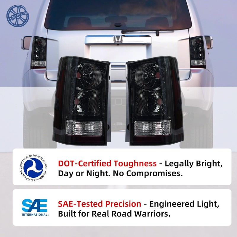 PAANLOK Set of 2 Direct Fit OE Replacement Tail Lights