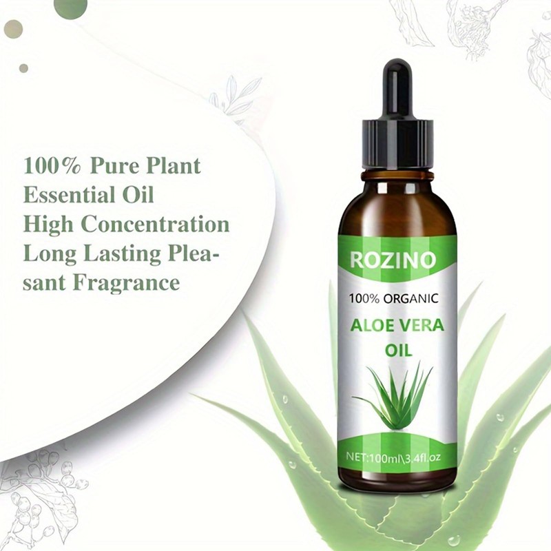 Pure Natural Organic Aloe Vera 0il，Multi-Purpose Skin & Hair Care