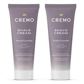 Cremo Womens Shaving Cream Sensitive Skin, Moisturizing, French Lavender, Ultra-Slick Shave Cream for Women, Fights Nicks, Cuts and Razor Burn, 6 Fl Oz (Pack of 2)