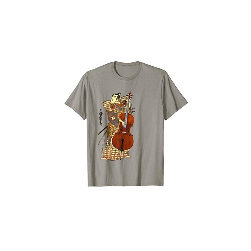 violoncello retrò Samurai che suona il violoncello Maglietta