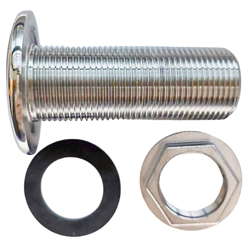 Marine Grade 316 Stainless Steel Full Threaded Through Hull Pipe