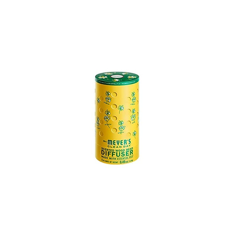 MRS. MEYER'S CLEAN DAY Scented Wood Bead Diffuser, Air Freshener