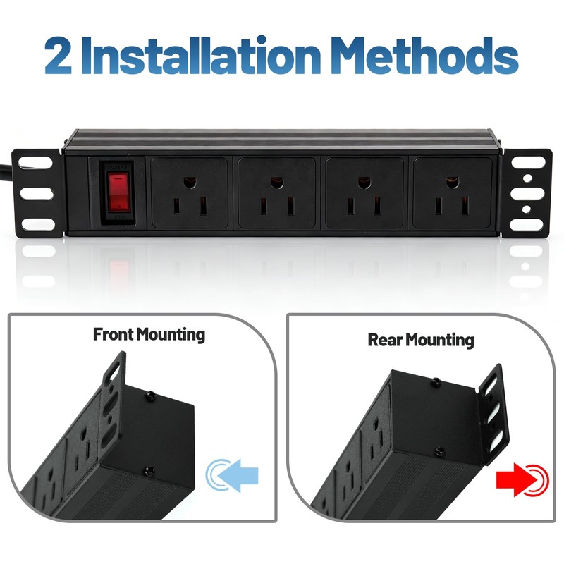 NodeQore 10 inch Rack PDU, 4 Rear Outlets, 1020J Surge