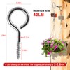 Kalekey 2.6inch Screw Eyes Heavy Duty Screws Eye Bolts Stainless