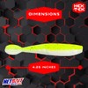 NetBait HexTek Supercharged with BAITFUEL 4.25'' Whip Tail Shad -