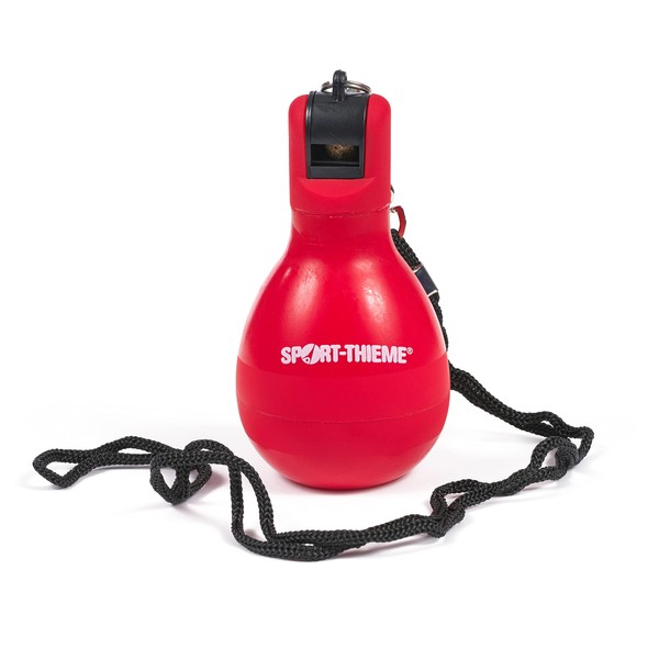 Sport-Thieme Touch Hand Whistle | Whistle on Pressure | School and Club Sports | Skin-friendly PVC | Signal Red