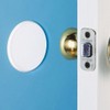 Wideskall White Round Door Knob Wall Shield Self Adhesive Protector