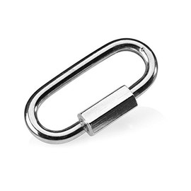 HappyBird ® Quick Links Stainless Steel - Pack of 10 - Rapid Link Carabiner Hooks