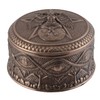 Veronese Pentagram Tin with Deity Baphomet Round Bronzed
