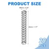 sourcing map 20Pcs Compression Spring, 6mm OD, 0.6mm Wire Size,