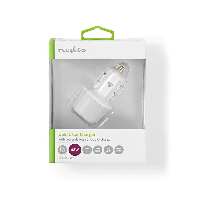 Nedis CCPD30W100BK Car Charger | 3.0 A | USB (QC