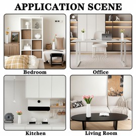 ZILAMGOO 10 Pack Composite Plastic Flower Vase, Decorative White Vase, Unbreakable Floral Vase Home Decor Centerpieces for Wedding Party Living Room Decor (White)