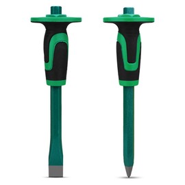 Heavy Duty Masonry Chisel,9.8 inches Brick Chisel with Hand Protection for Concrete, Bricks, and Stones (1PCS）