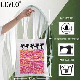 LEVLO Ain't Too Proud Musical Canvas Tote Bag Otis & Melvin & Eddie & Paul & David Fans Gift Broadway Five Boys Merch, Ain't Proud Tote