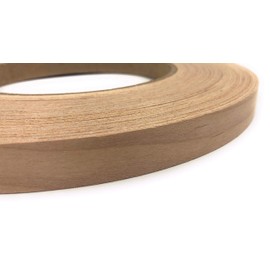 Edge Supply Alder 3/4 inch X 50 ft Roll, Wood Veneer Edge Banding Pre glued, Iron on with Hot Melt Adhesive, Flexible Wood Tape Sanded to Perfection. Easy Application, Made in USA