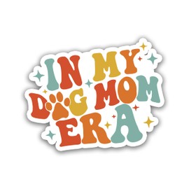 314PI in My Dog Mom Era Stickers, Water Assistant Dog Mom Stickers, Bookish Decal for Laptop, Phone, Water Bottles, Kindle Stickers, Dog Stickers, Stickers for Dog Lovers, Dog Lover Gifts (Size 5")