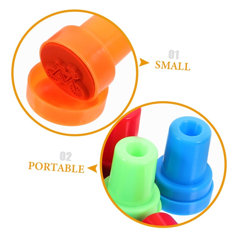 Sosoport 10pcs Transport Theme Stamps for Fun Journal Stamps Favors