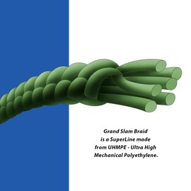 HI-SEAS Grand Slam Braid Line, Green, 50-Pound/150-Yard