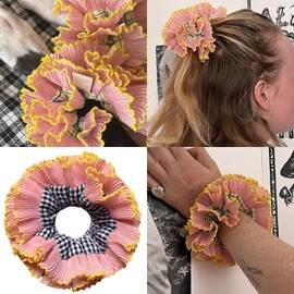 YILIANLIN Lace Hair Scrunchies For Women UpdoHair Elastic Hair Rings Aesthetic Hair Tie Hair Scrunchy Ponytail Hair Holder Hair