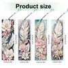 MVVMTOP 4pcs 5D Diamond Art Painting Bookmarks with Crystal Pendant,
