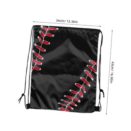 BESPORTBLE 5pcs Drawstring Backpack Bag for Softball Baseball Durable Lightweight Design for Outdoor Fitness Gym Travel Closure Comfortable Carrying