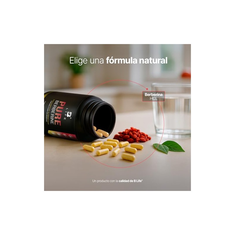 B Life Berberina HCL Pura 1000 mg | 200 Cápsulas