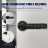 bijialock Fingerprint Door Lock,Touchscreen Biometric Door Lock, with Passcode keypad