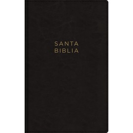 Nbla, Santa Biblia, Ultrafina, Letra Grande, Leathersoft, Negro, Palabras de Jesús En Rojo, Con Cierre