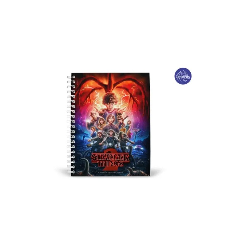 Stranger Things Libreta Cuaderno Profesional Pasta Dura Lp