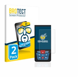 BROTECT Pack of 2 Screen Protectors for Bosch GLM 150-27c Screen Protector Film Made in Germany Ultra Clear
