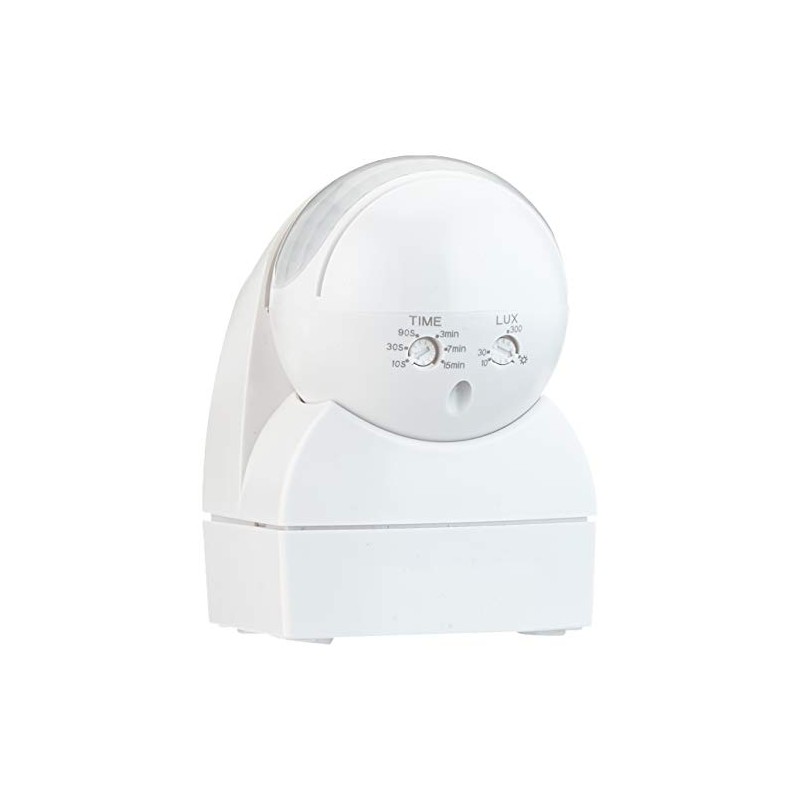 Esylux MD200 surface-mounted 230 Volt IP44 motion detector, white.