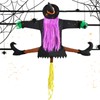 Witch Decor, Crashing Witch Into Tree Decoration, 39.4Inch Funny Props