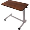 Vaunn Medical Adjustable Overbed Bedside Table With Wheels (Hospital and