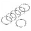 sourcing map 316 Stainless Steel Round Ring Welded O-Rings 40mm(1.57")