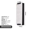 14.2in Alabaster Wall Sconce Hardwired, Large Vertical Natural Marble Wall