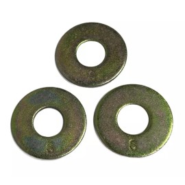 RED BOAR CHAIN 1" Grade 8 USS Flat Washer Yellow Zinc Plated (QTY 10) Alloy Steel