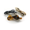 VingTAINE H7462-BK- Tortoise Shell Style Ribbon Hair Clip Patterned Beak