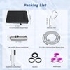 Hibbent Upgraded 13'' Shower Head Combo, High Pressure 5-spray Rainfall