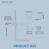Airuida Round Single-Function Shower Handle Trim Kit Wall Mount Brass