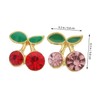 Beavorty 36 Pcs Cherry Nail Charms Fruit Nail Studs for